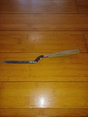 Boska Stainless Steel Cheese Knife with Light Wood Handle